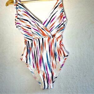Sea Angel Swimsuit multicolor ties at shoulders size small